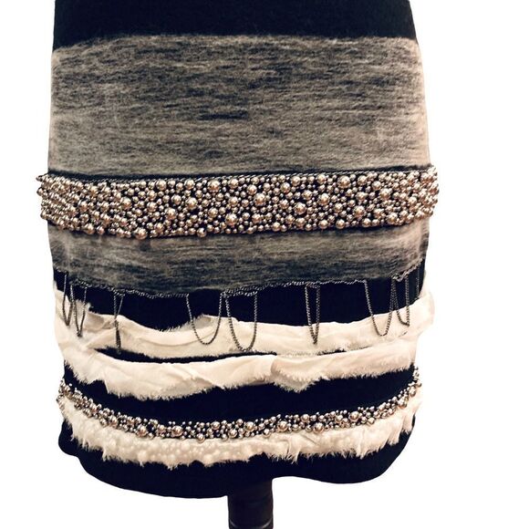 Diane Von Furstenberg Wool And Silk Runway Dress, Size S - Picture 5 of 8